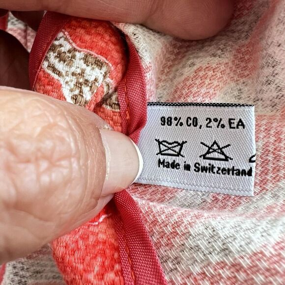 Algo of Switzerland Blazer Jacket Women XL Art To Wear Animal Print Orange Funky - Picture 9 of 13